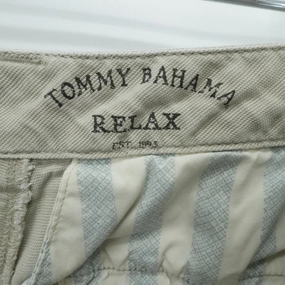 Tommy Bahama Cargo Shorts Mens 38‎ Tan Relax Utility Y2K Summer Casual